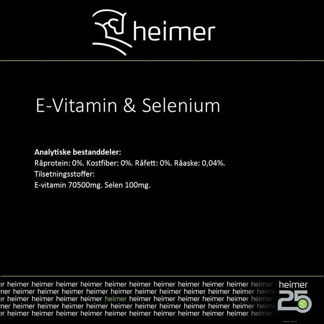 Hovedbilde Heimer E-Vitamin & Selenium - 900gr