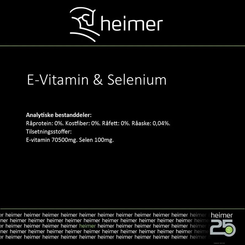 Heimer E-Vitamin & Selenium - 900gr