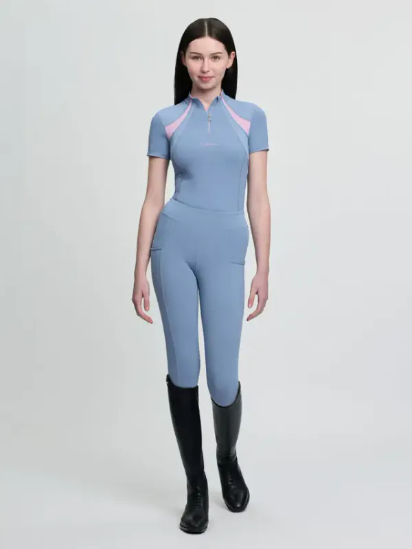 LeMieux Mia Mesh Rideskjorte til Junior - Powder Blue