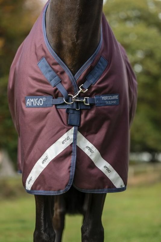 Amigo 1200D 100g -  Burgundy/Navy & Titanium Grey