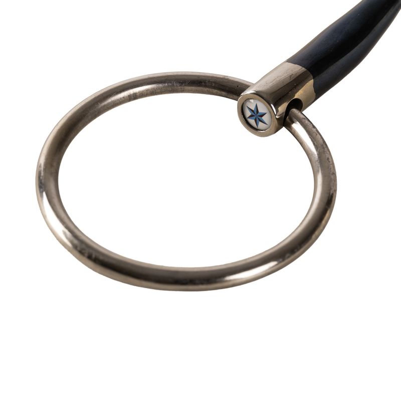 Velari Snaffle Double Jointed Loose Ring Sweet Iron - 14mm