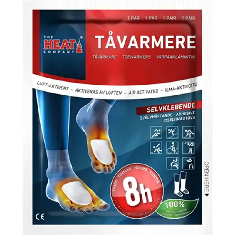 Tåvarmer - 5 pakk