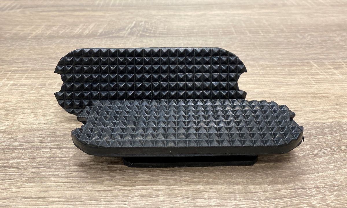Gummi fotplate til stigbøyler 